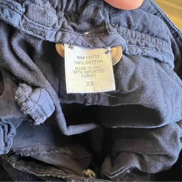 Xirena Navy Blue Thatcher Pants Button Fly Straight Leg Relaxed XS - Picture 12 of 14